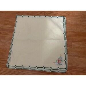 Bundle of 6 Vintage Cocktail Napkins Hand-Embroidered  Vintage Napkin Set